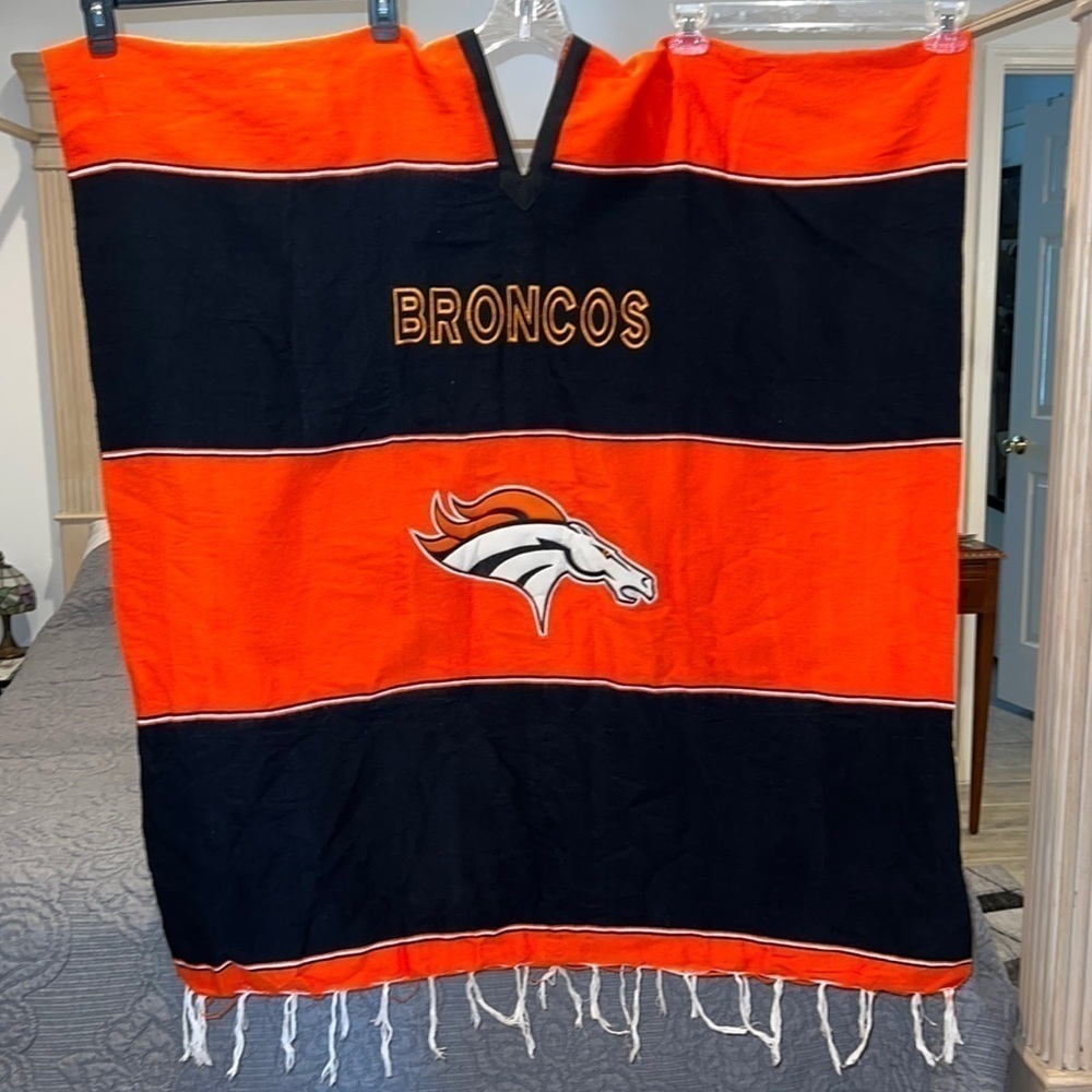 NFL Denver Bronco Graphic Poncho